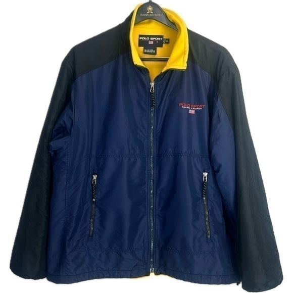 Polo Sport Ralph Lauren Full Zip Fleece Lined Navy Jacket Size XXL - Picture 1 of 8